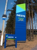 изготовление рекламных стел для АЗС Neste